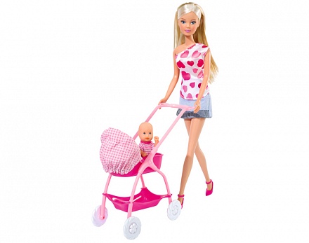 Кукла Штеффи 29 см. с новорожденным 5 см. 